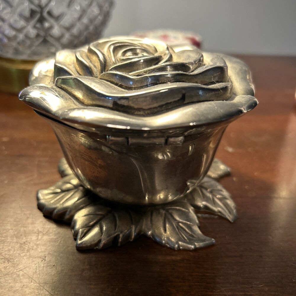 Godinger Silverplate Trinket Box 4.5"×3" - B01 EB - Picture 5 of 8